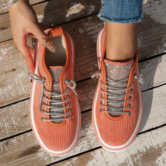 Baskets confortables femmes - Élastiques - Décontractées-Chaussures-PARIS FEMME