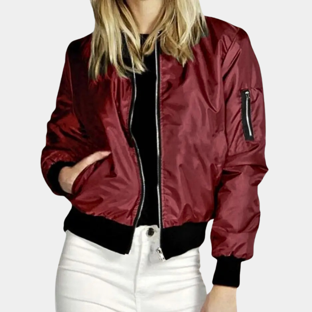 Veste d'automne pour femme | Confortable et élégante | Noir, Vert, Rouge