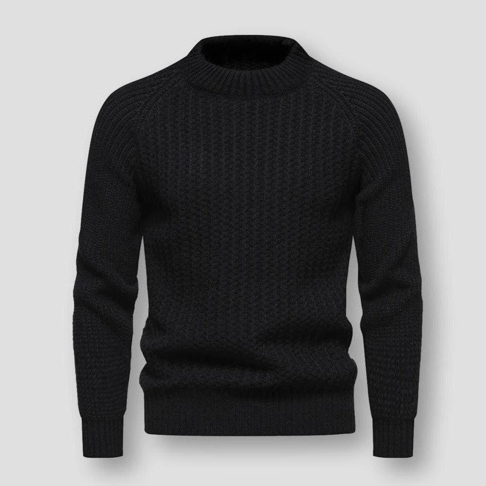 Pull homme tricot haut de gamme - motif gaufré