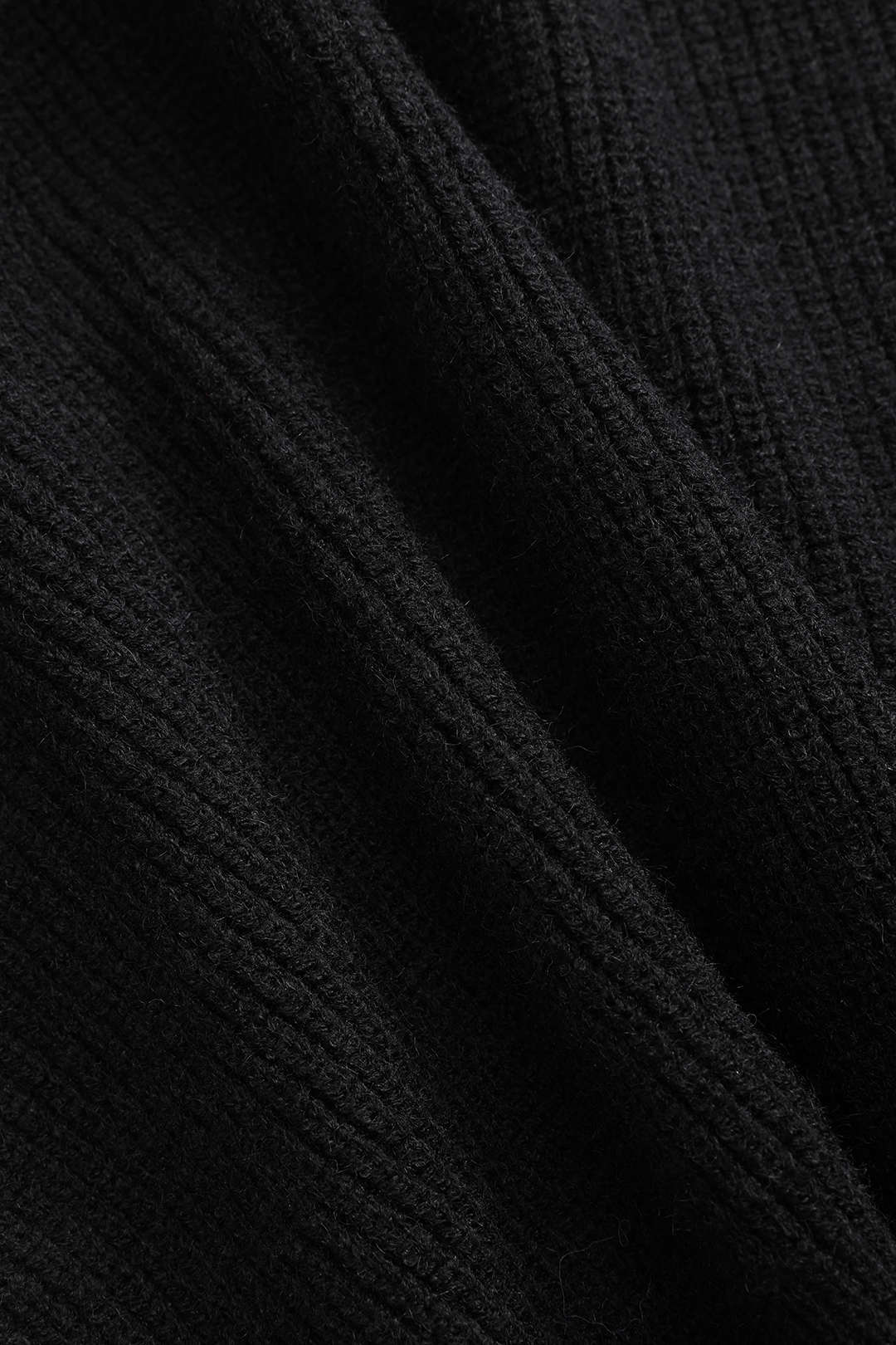 Cardigan Tricoté Femme | Noir, Poches Denim | Élégance Décontractée
