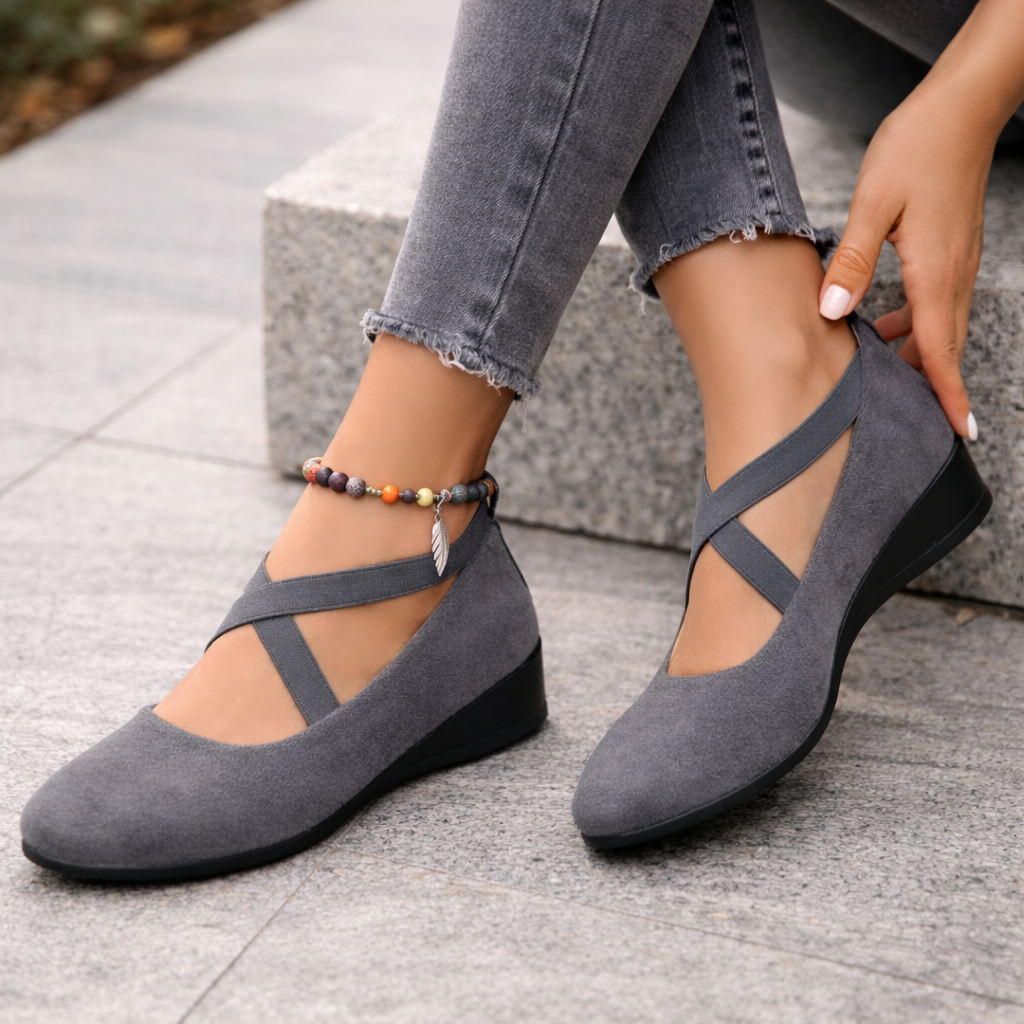 Chaussures Anabela pour femmes | Confortable élastique | Talon élégant