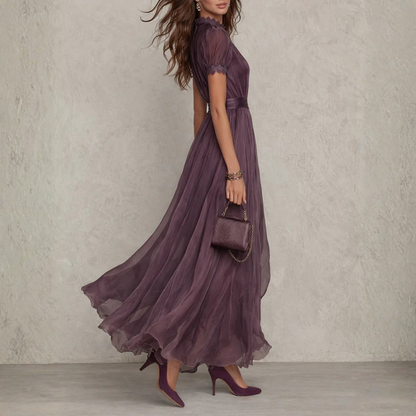 Maksimekko | Dentelle élégante, robe en mousseline | Robe longue festive