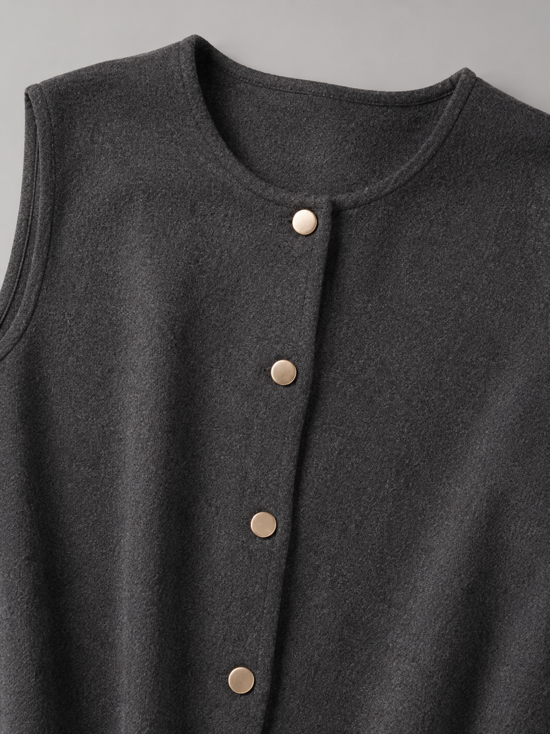 Gilet de maille femme | Encolure V, boutonné | Automne