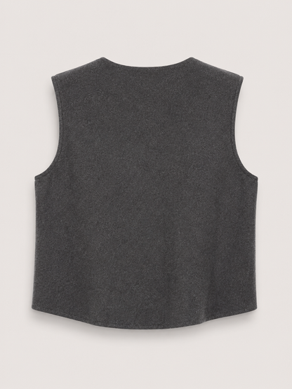 Gilet de maille femme | Encolure V, boutonné | Automne