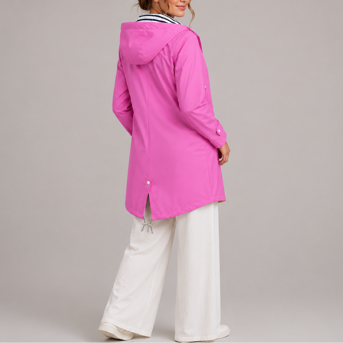 Veste de pluie femme | Imperméable, respirante | Légère à capuche