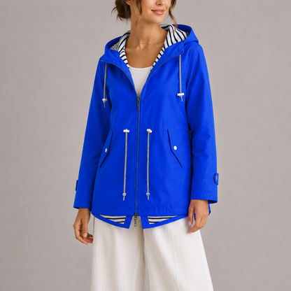 Veste de pluie femme | Imperméable, respirante | Légère à capuche