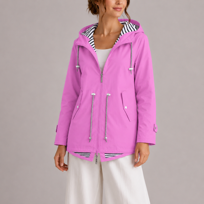 Veste de pluie femme | Imperméable, respirante | Légère à capuche