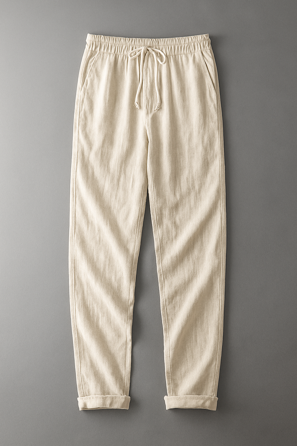 Pantalon en lin | Respirant, Coupe épurée | Crème, Beige, Bleu