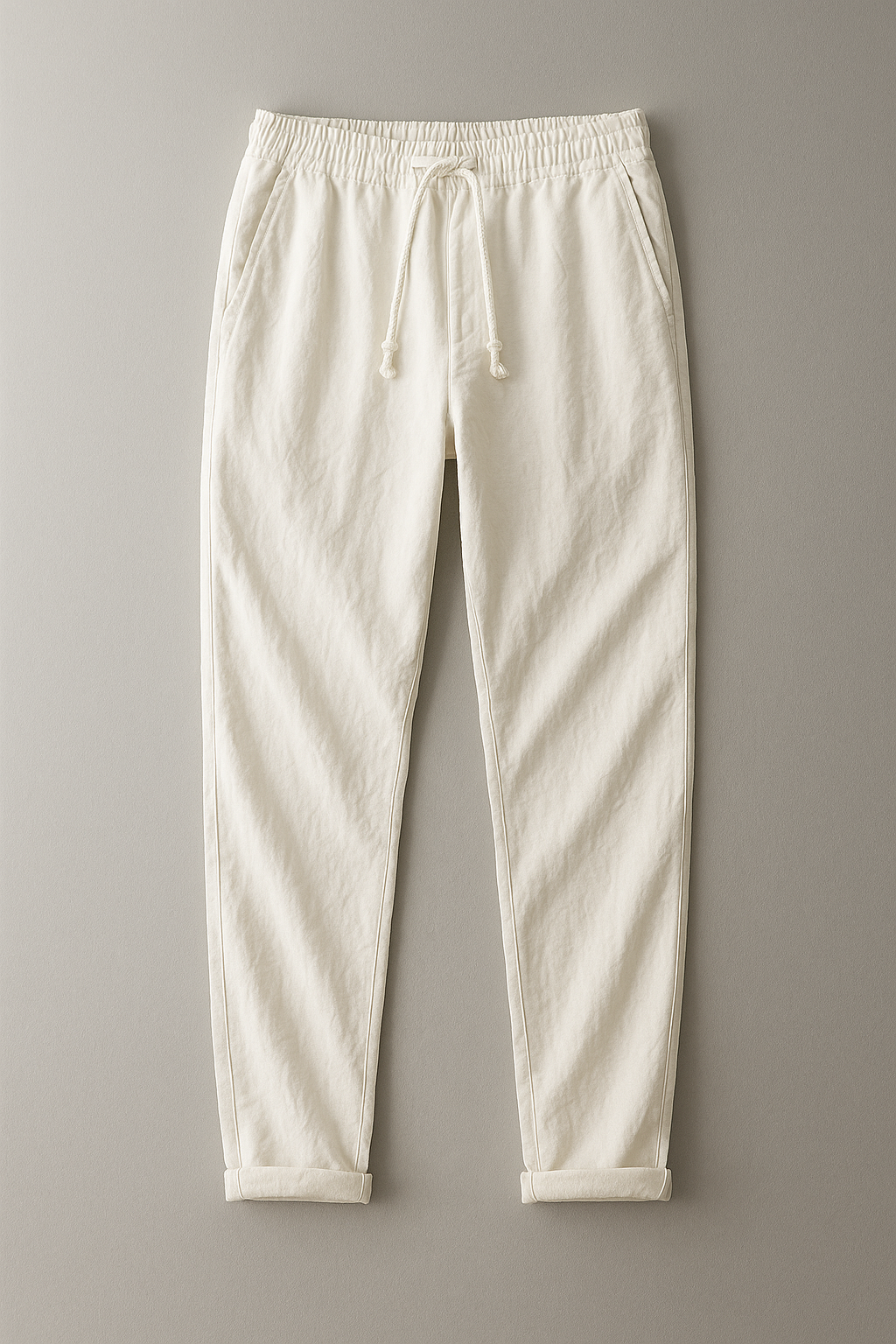 Pantalon en lin | Respirant, Coupe épurée | Crème, Beige, Bleu