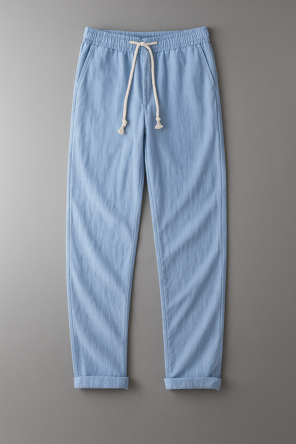 Pantalon en lin | Respirant, Coupe épurée | Crème, Beige, Bleu