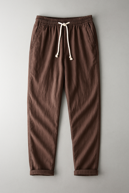 Pantalon en lin | Respirant, Coupe épurée | Crème, Beige, Bleu