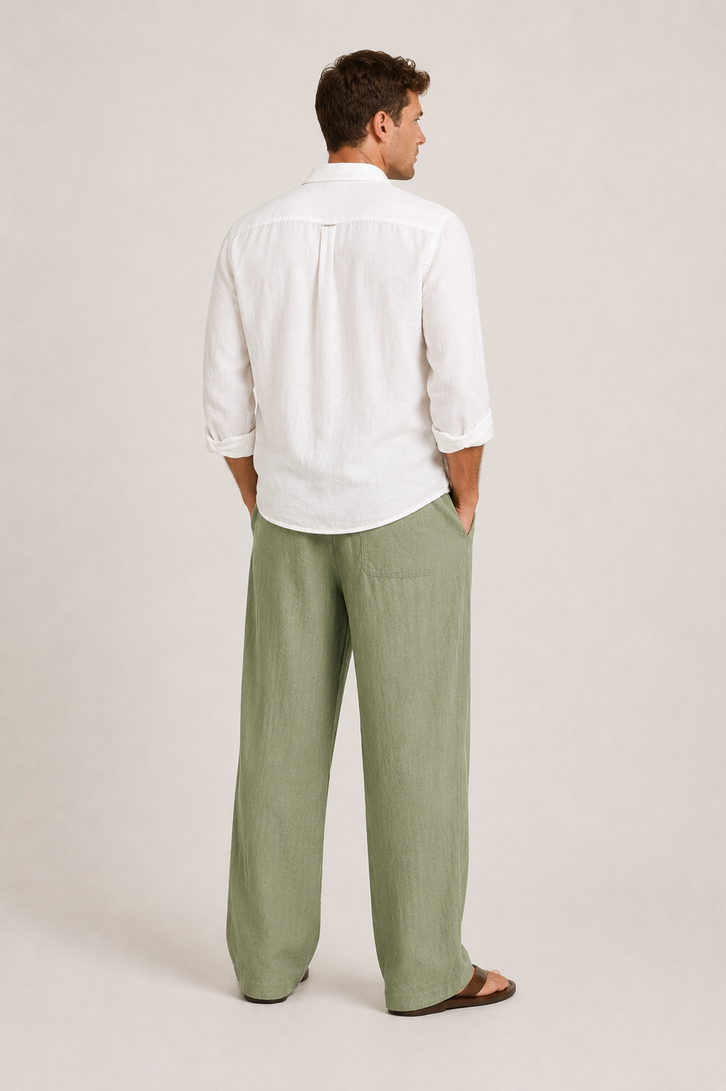 Pantalon lin homme | Coupe décontractée | Style été