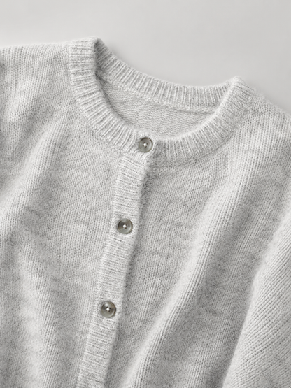 Cardigan Femme | Tricot Doux, Boutonné | Gris, Blanc, Multicolore