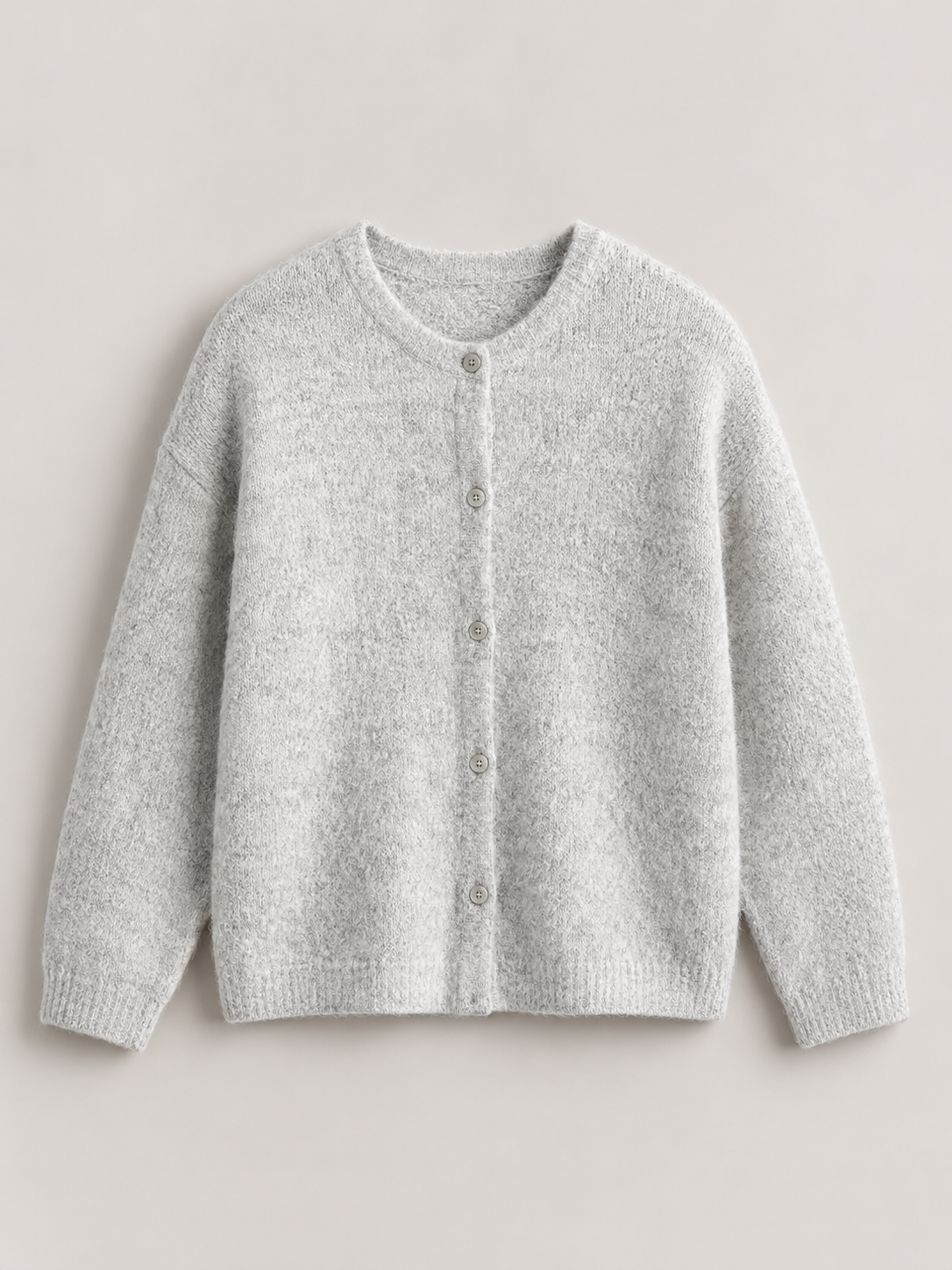 Cardigan Femme | Tricot Doux, Boutonné | Gris, Blanc, Multicolore