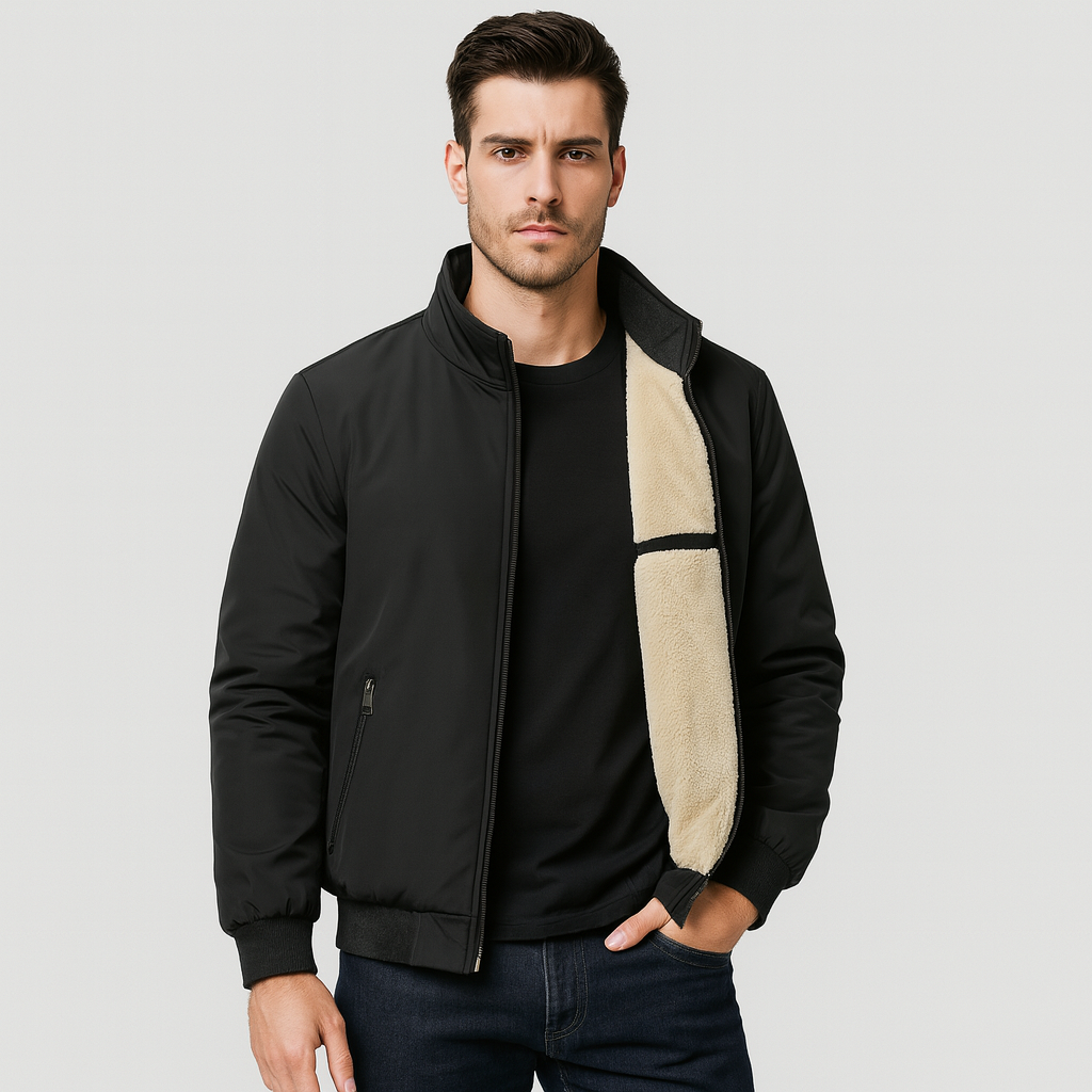 Erik | Veste en polaire pour hommes - Col montant - Confort