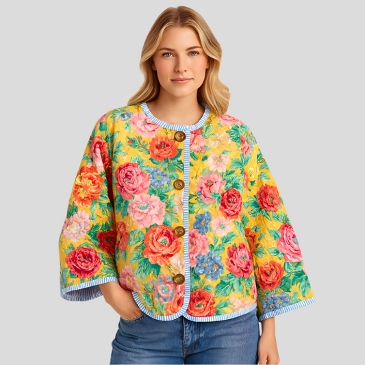 Veste de transition colorée pour femmes - Légère - Design accrocheur