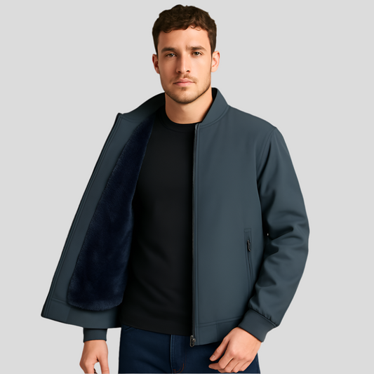 Veste bomber pour hommes - doublure en polaire - élégante et confortable