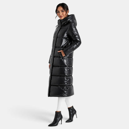 Manteau femme imperméable hiver | Parka longue, capuche | Rembourré