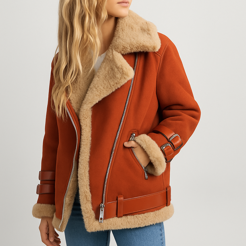 Veste Pilote | Coupe Ajustée, Doublure Polaire | Noir, Gris, Noir-Rouge