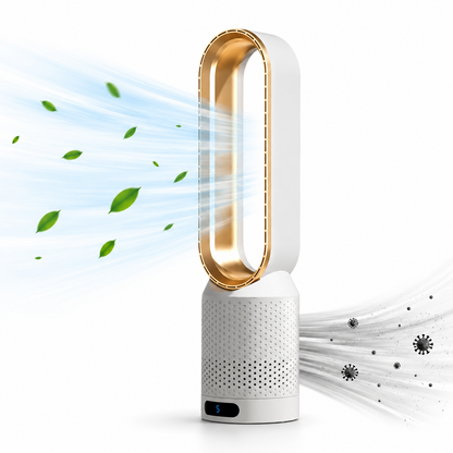 Purificateur d'air portable | Filtre HEPA, filtre à charbon | Ventilateur sans pales