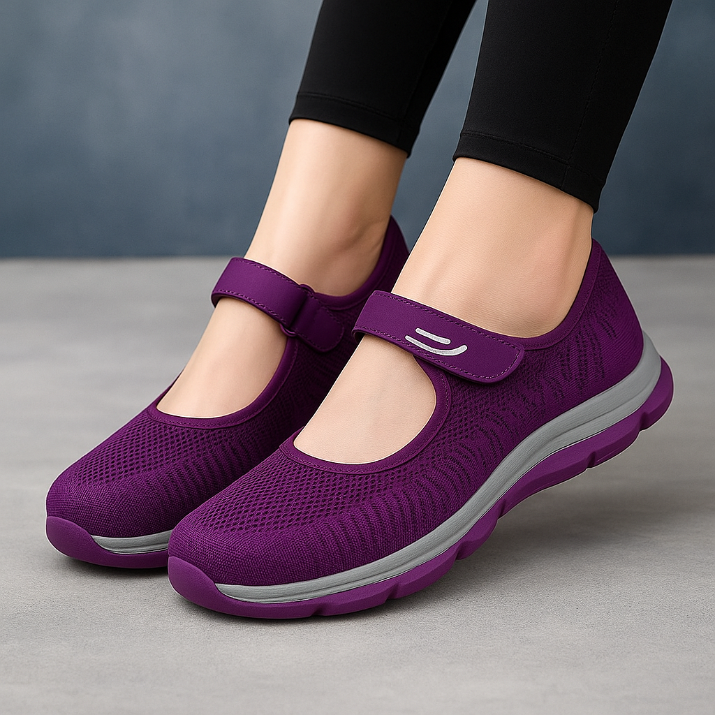 Espadrilles Femme - Velcro - Orthopédique & Respirantes