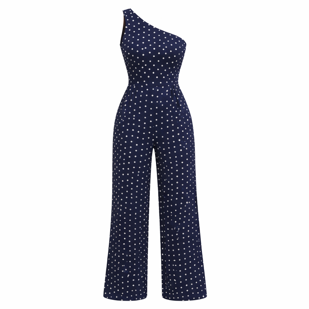 Robe à Pois | Design Asymétrique | Tissu Léger