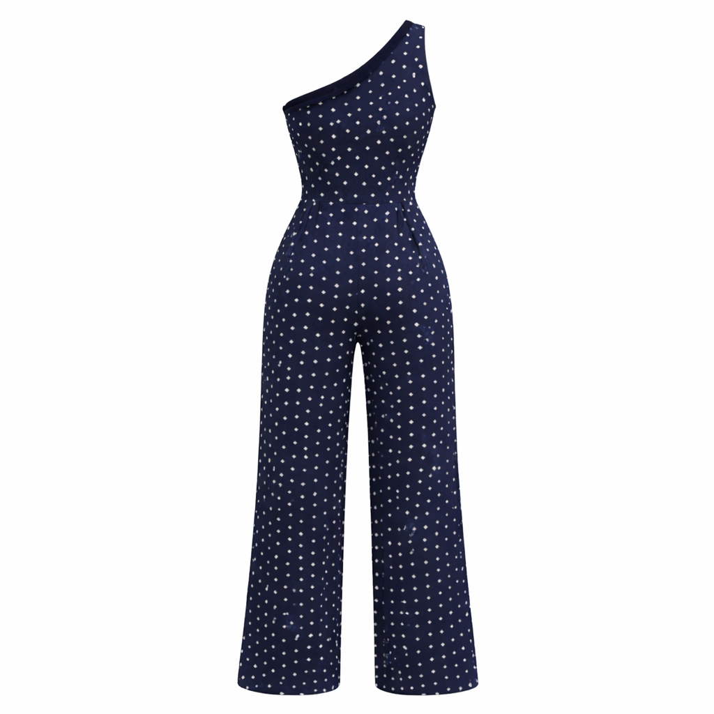 Robe à Pois | Design Asymétrique | Tissu Léger