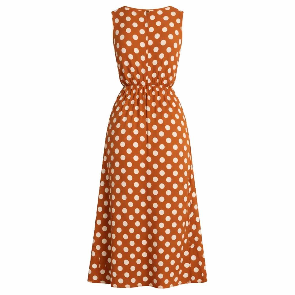 Robe Maxi à Pois | Inspiration Vintage | Coupe Flatteuse