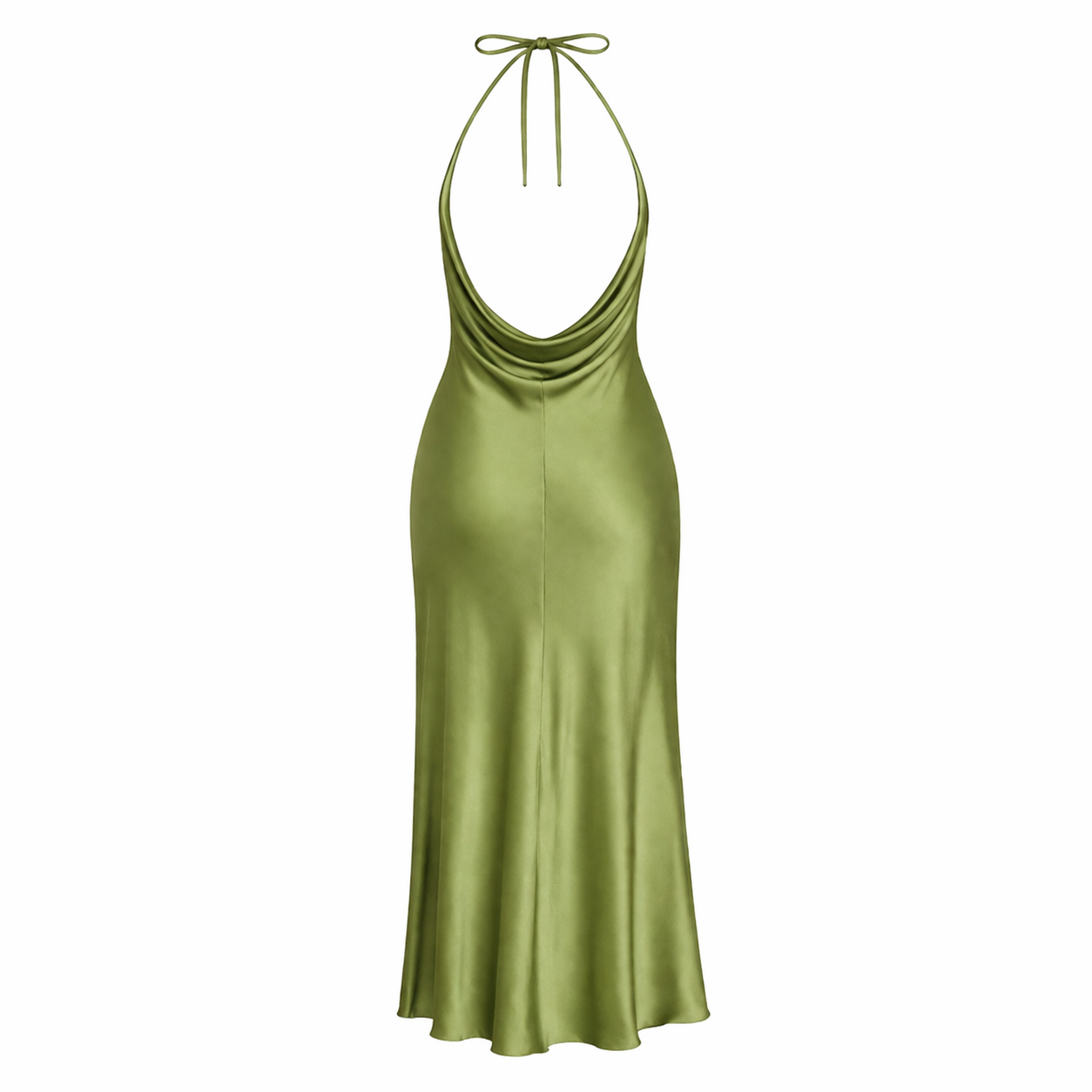 Robe de Soirée | Femmes, Tissu Soie Verte | Style Élégant