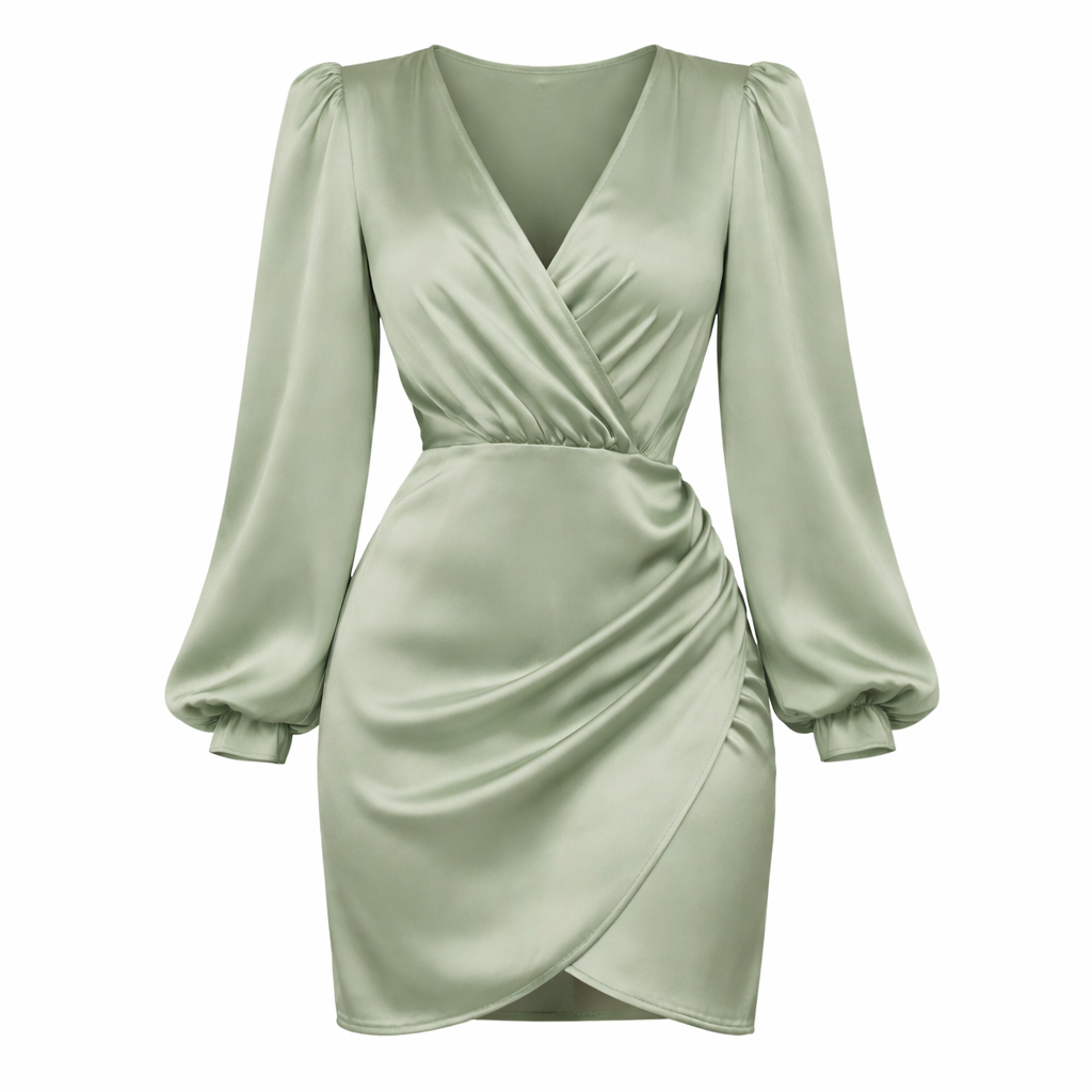 Mini Robe | Femmes, Tissu Soie | Style Satin Élégant
