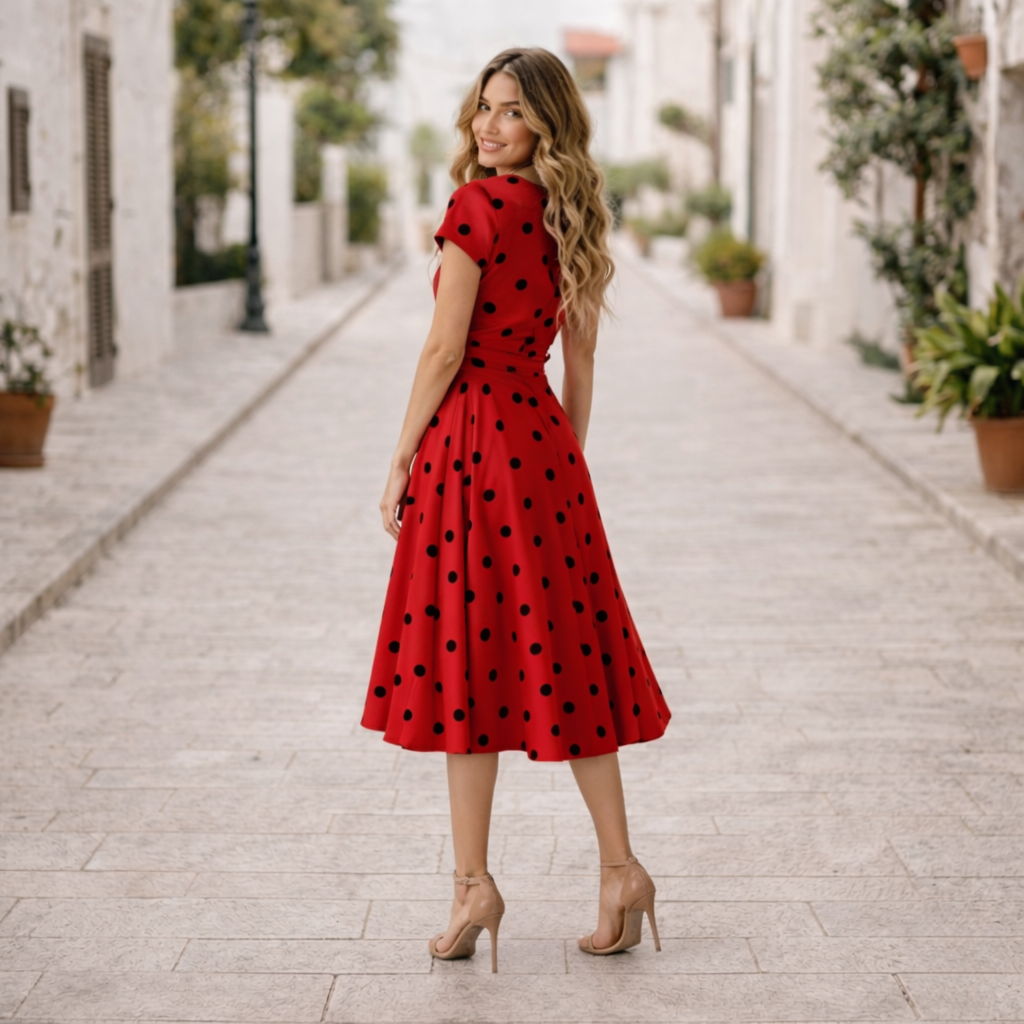Robe à Pois | Style Élégant et Joyeux | Mode d'Été