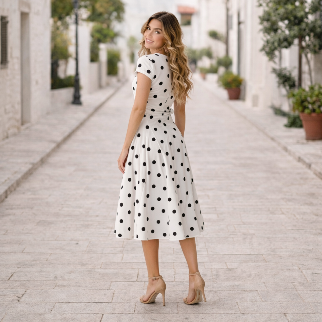 Robe à Pois | Style Élégant et Joyeux | Mode d'Été