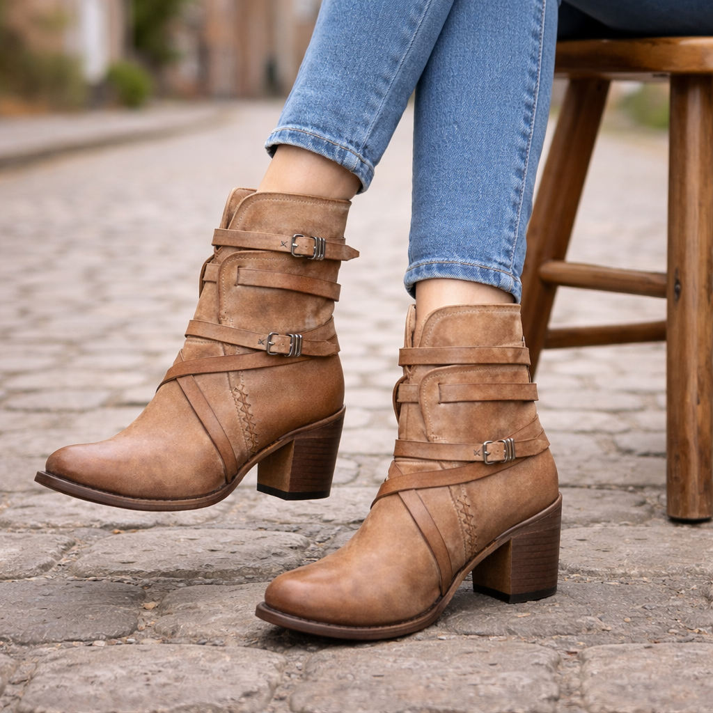 Bottines Femme en Suède Élégantes