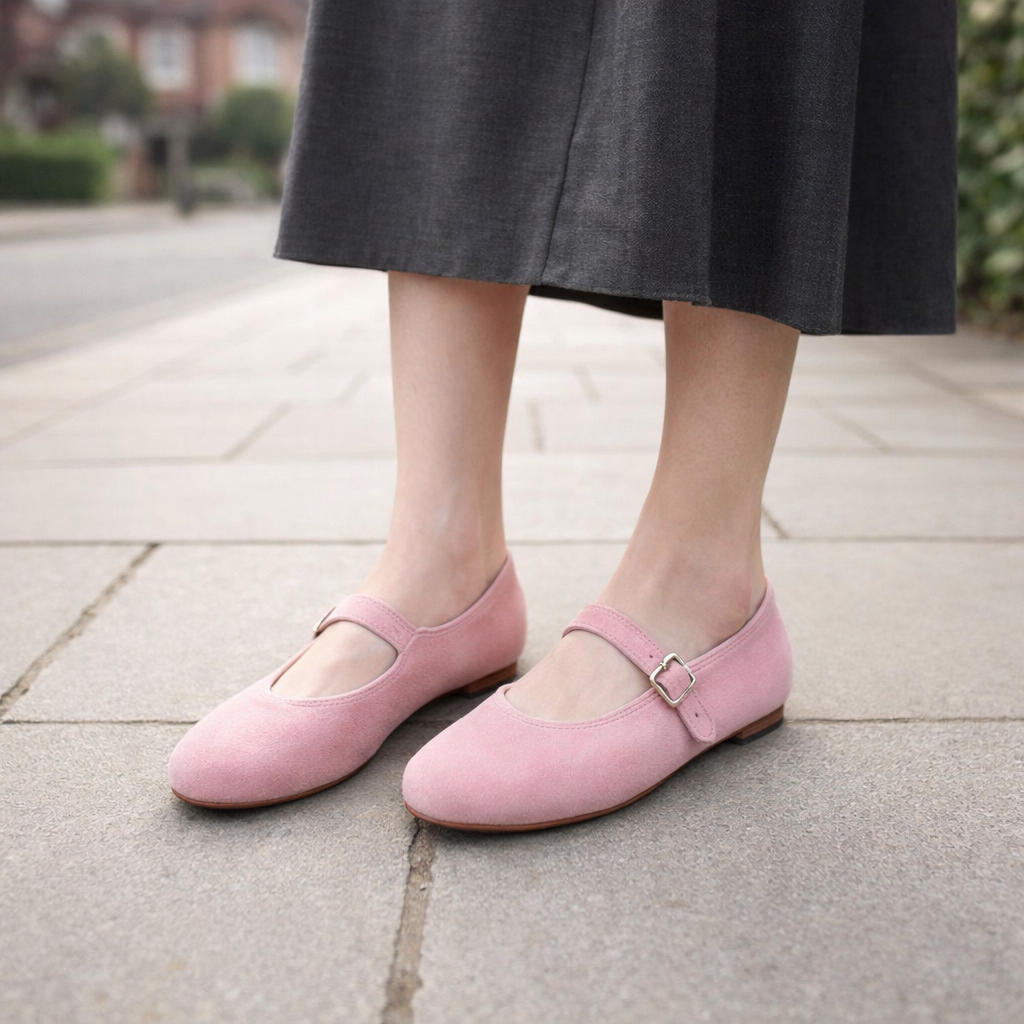 Ballerines pour femmes | Daim | Bride ajustable, Confort garanti