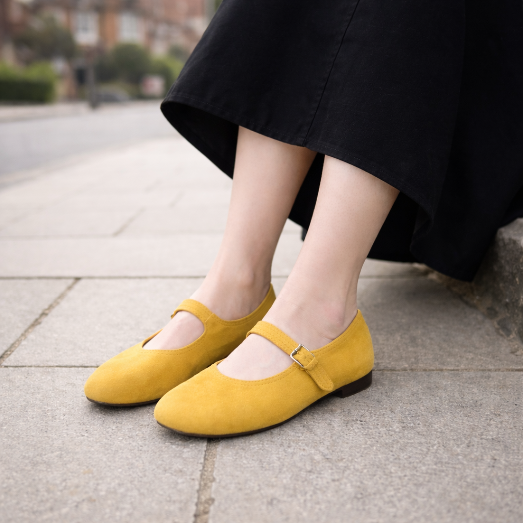 Ballerines pour femmes | Daim | Bride ajustable, Confort garanti