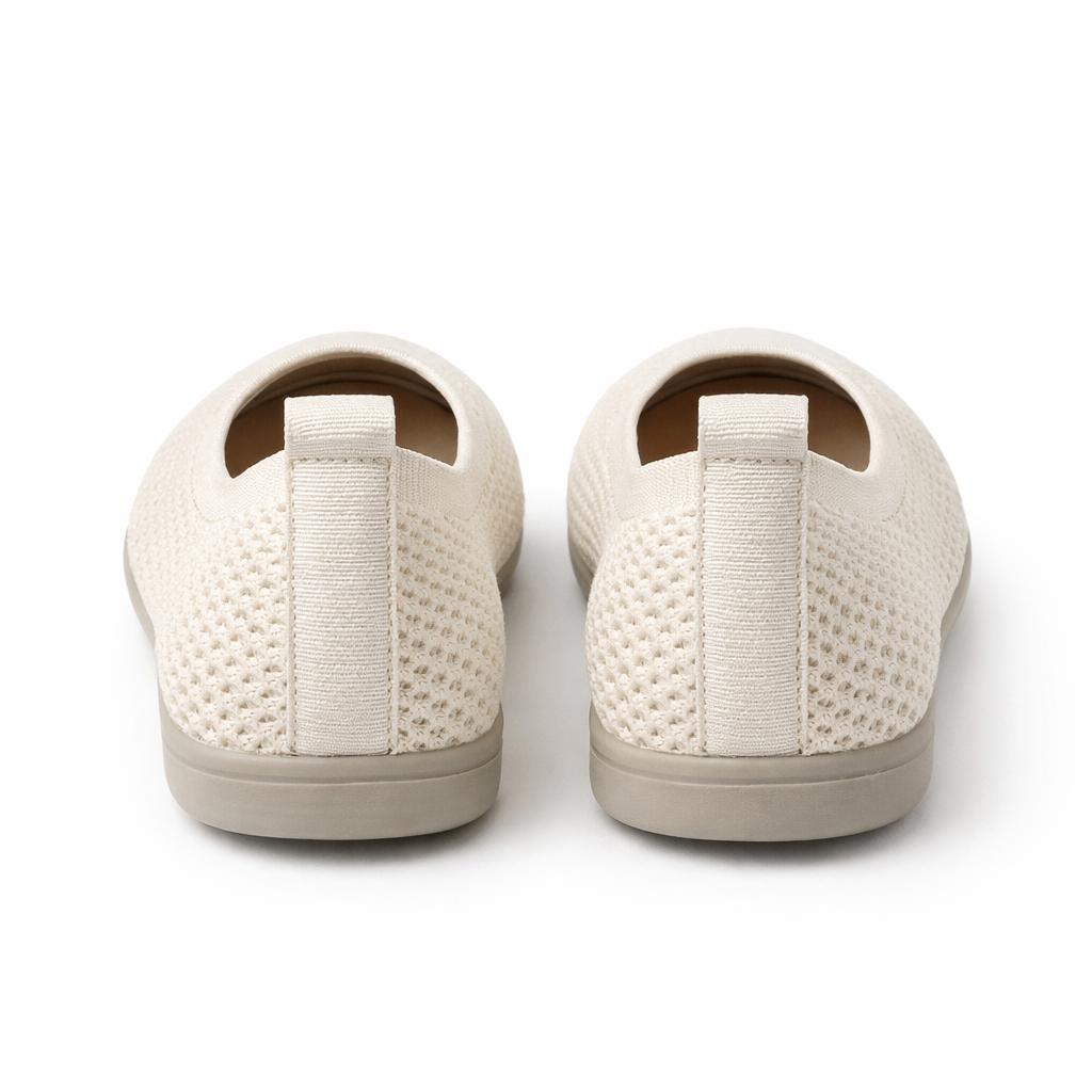 Ballerines pour femmes | Maille respirante, bout carré | Confort casual