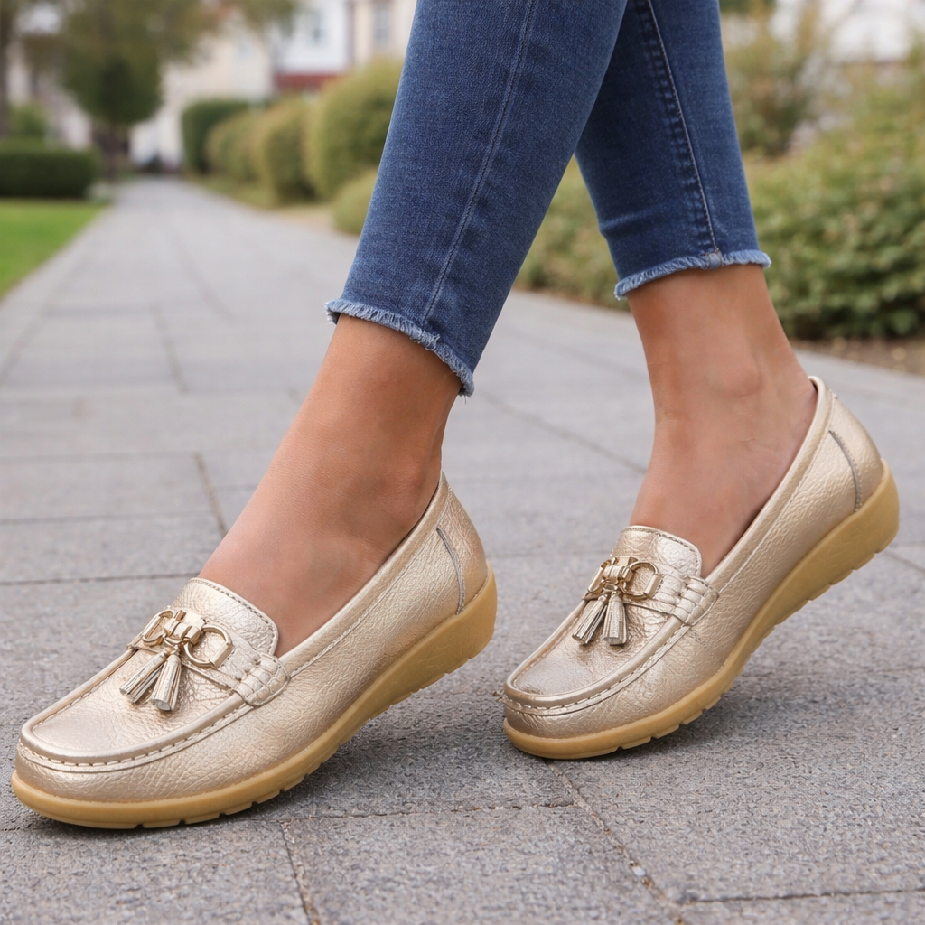 Mocassins pour femmes | Confort ergonomique | Chaussures de marche décontractées sans lacets