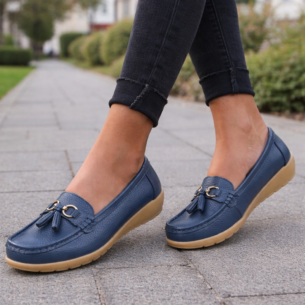 Mocassins pour femmes | Confort ergonomique | Chaussures de marche décontractées sans lacets
