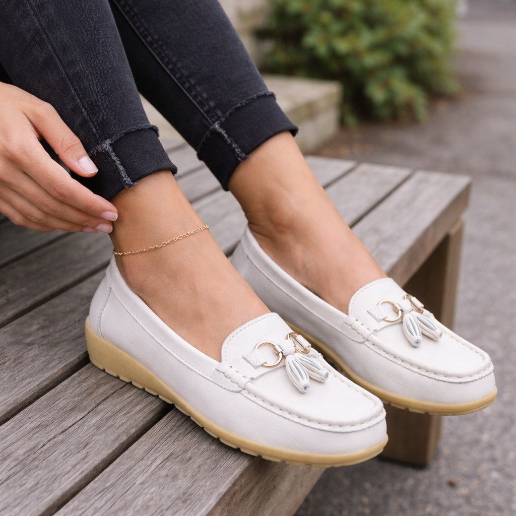 Mocassins pour femmes | Confort ergonomique | Chaussures de marche décontractées sans lacets