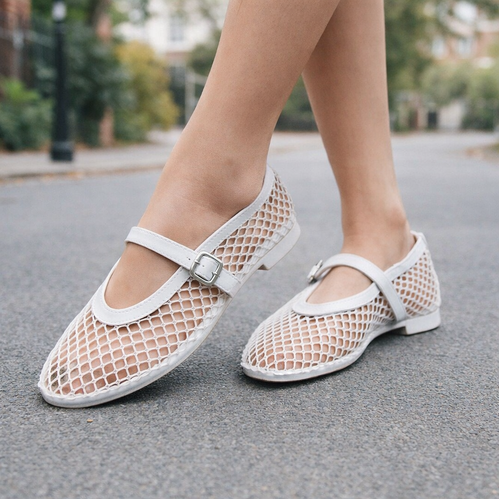 Ballerines Femme Mesh Respirant Confort Slip-On
