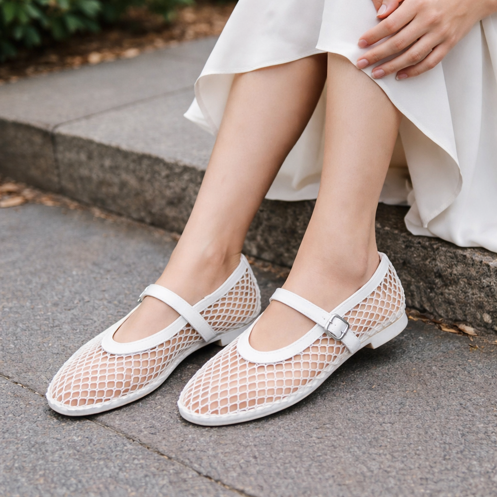Ballerines Femme Mesh Respirant Confort Slip-On