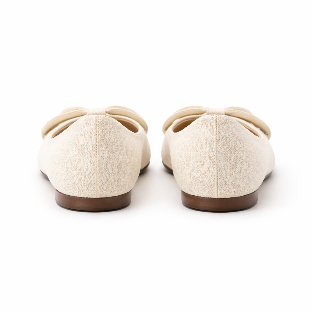 Ballerines pour femmes | Détail nœud | Glissière confortable décontractée