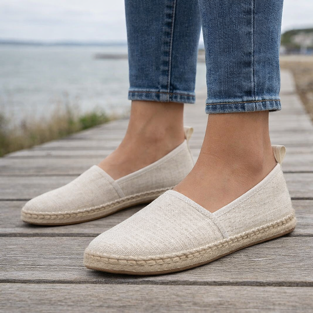 Ballerines Espadrille Femme | Chaussures Toile Slip-On, Confort Casual