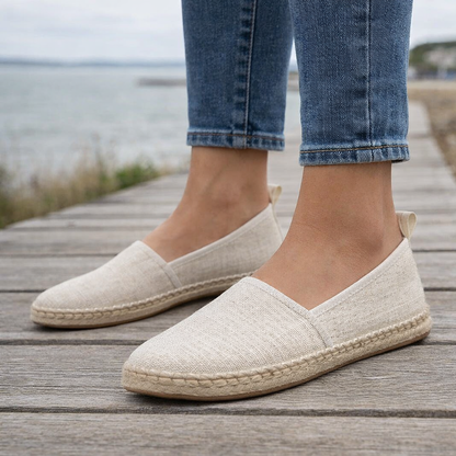 Ballerines Espadrille Femme | Chaussures Toile Slip-On, Confort Casual