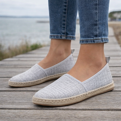 Ballerines Espadrille Femme | Chaussures Toile Slip-On, Confort Casual