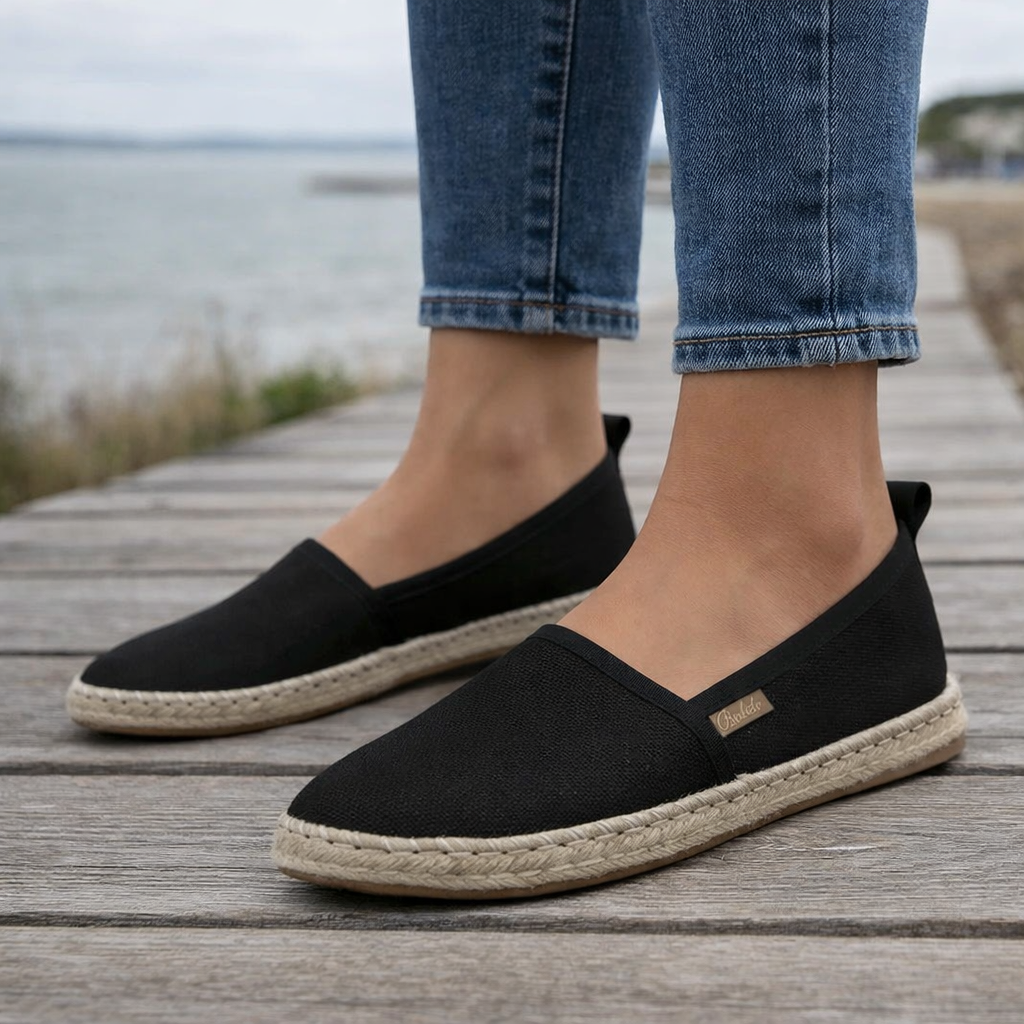 Ballerines Espadrille Femme | Chaussures Toile Slip-On, Confort Casual
