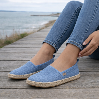 Ballerines Espadrille Femme | Chaussures Toile Slip-On, Confort Casual