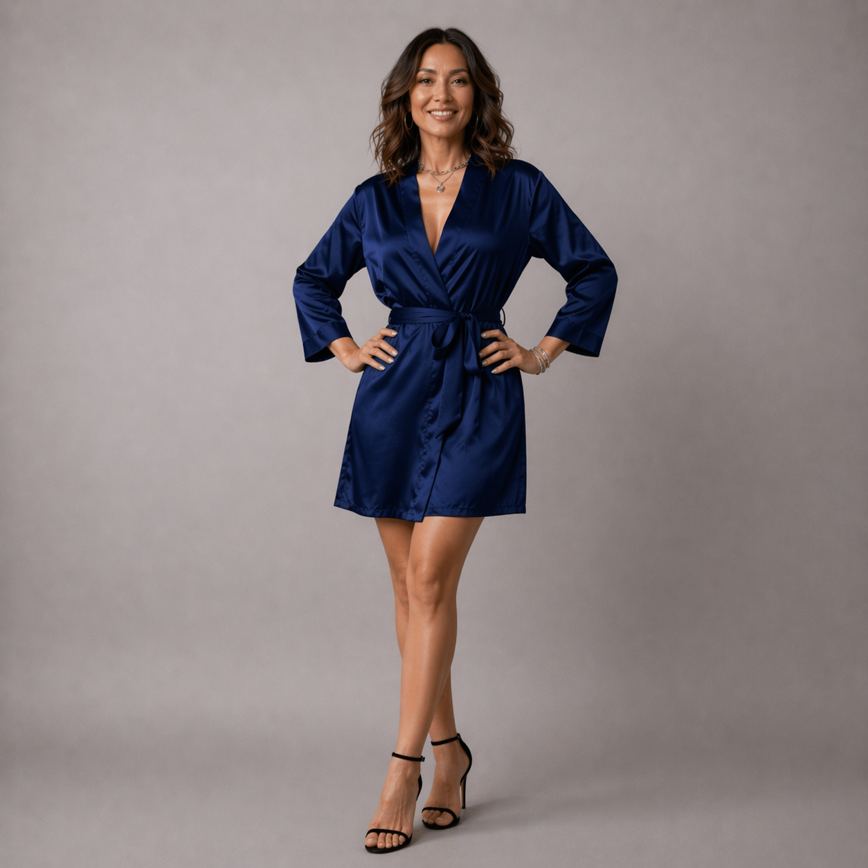 Robe de Soie Noémie Tissu Doux Fermeture Lacée