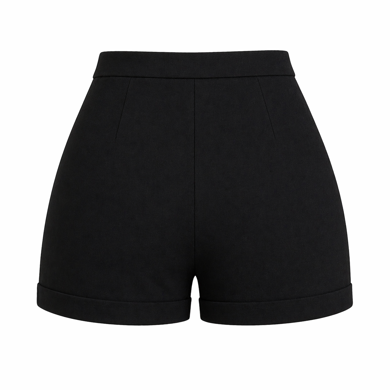Short Femme | Taille Haute, Bouton Doré | Élégant