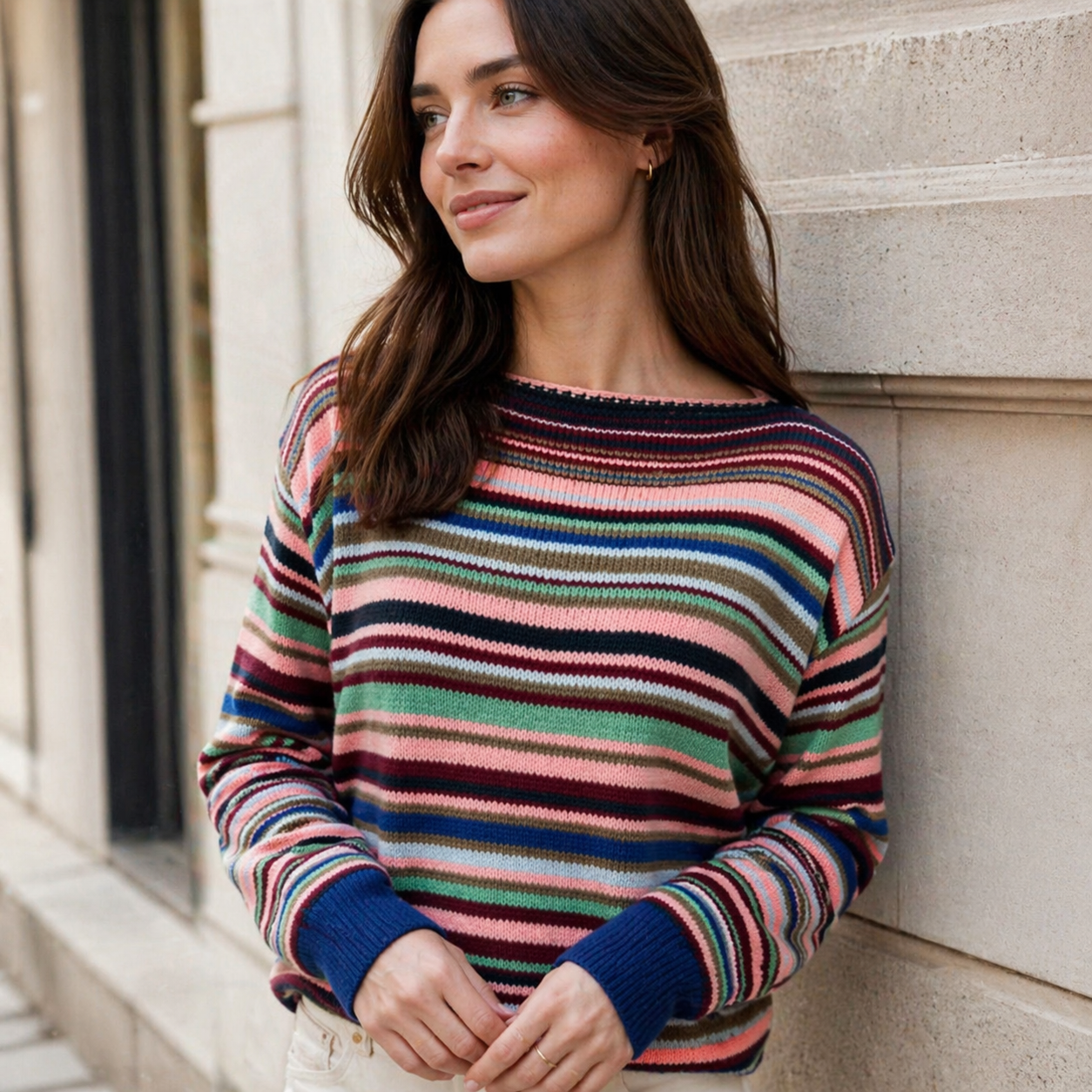 T-shirt en Jersey Élégant - Manches Longues - Confortable & Stylé